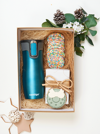 Contigo West Loop - Kubek termiczny z grawerem - 470ml - Turkusowy