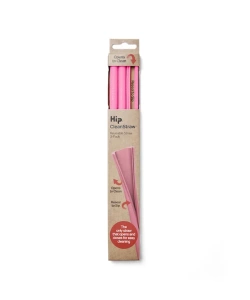 Silikonowe słomki Hip - Hot Pink.
