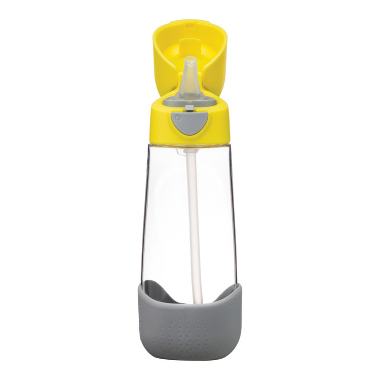 B.Box Butelka na wodę tritanowa ze słomką 600ml Lemon Sherbet b.box