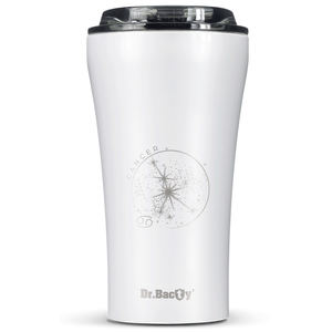 Dr.Bacty Apollo 2.0 - Kubek termiczny na kawę - "Rak" - 360 ml - Glossy White