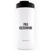 Dr.Bacty Notus - Kubek do samochodu - 360 ml - Dla kierownika - biały