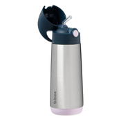 b.box Duży Bidon Termiczny Stalowy ze Słomką 500ml Indigo Rose