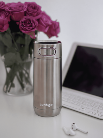 Contigo Luxe - Kubek termiczny - 360ml - Stainless Steel - powystawowy