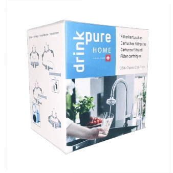Dodatkowe wkłady filtrujące DrinkPure Home na 1/2 roku | 3 szt.