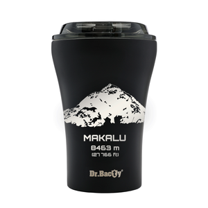 Dr.Bacty Apollo - Kubek termiczny do kawy - 227 ml - Makalu - czarny