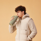 B.Box Butelka termiczna ze składanym ustnikiem – termos ze stali nierdzewnej 1l Oliveb.box