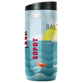 Kubek do samochodu Dr.Bacty 360 ml - Notus Sopot - biały