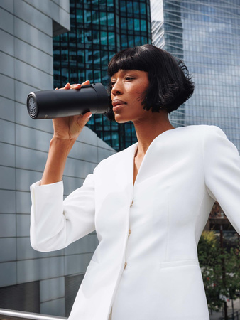 Kubek termiczny Contigo West Loop 3.0 470ml - Buldog Francuski - Czarny Mat