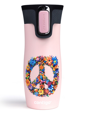 Contigo West Loop 2.0 - Kubek termiczny - 470ml - Peace - różowy Mat