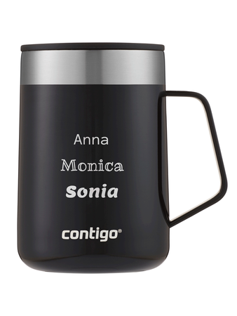 Contigo Streeterville - Kubek termiczny z grawerem - 420ml - Czarny