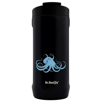 Cooler na puszkę Dr.Bacty Notus 360 ml - Ośmiornica niebieska - czarny