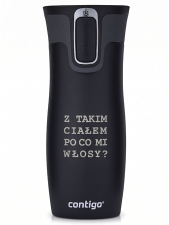 Kubek termiczny Contigo West Loop 2.0 470 ml - Po co Mi włosy - czarny