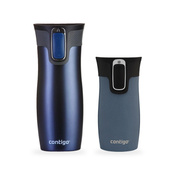 Contigo West Loop Monaco 470 ml + West Loop Mini 300 ml niebieski metalik - Zestaw kubków termicznych