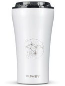 Dr.Bacty Apollo 2.0 - Kubek termiczny na kawę - "Lew" - 360 ml - Glossy White