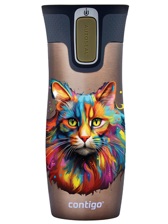 Contigo West Loop 2.0 - Kubek termiczny - 470ml - Kot - Latte