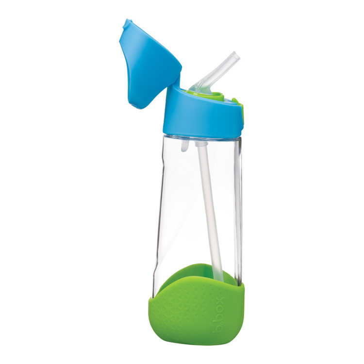 B.Box Butelka na wodę tritanowa ze słomką 600ml Ocean Breeze b.box