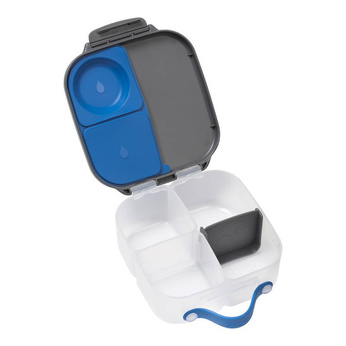 b.box Mini Lunchbox Pojemnik Śniadaniowy z Przegródkami Blue Slate