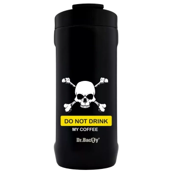 Dr.Bacty Notus - Kubek do samochodu - 360 ml - Do not drink my Coffe - czarny