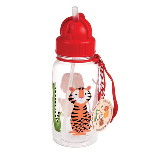 Rex London Bidon ze słomką 500ml Zwierzątka