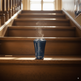 Kubek termiczny do kawy  Dr.Bacty Apollo - 227 ml - Dla nauczyciela - niebieski