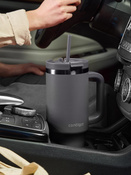 Contigo Streeterville Tumbler - Kubek termiczny ze słomką - 1200 ml - Darkstone