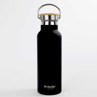 Dr.Bacty Iris - Butelka termiczna personalizowana - 500 ml - Czarna - Mont Blanc