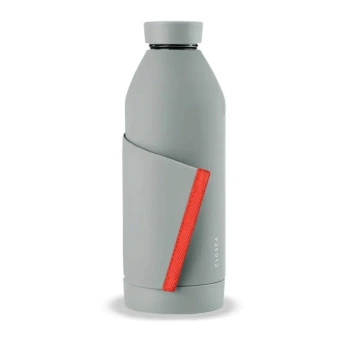 Closca Glass Grey - Butelka - 420ml - Coral/G