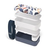 Monbento Lunchbox Bento Original Graphic Blue Vegetal