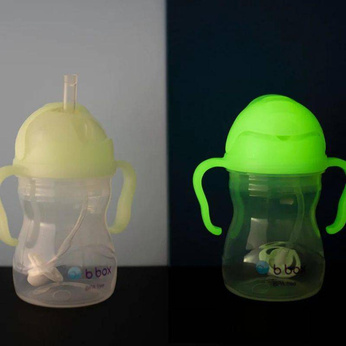 B.Box Bidon ze słomką 240ml Glow in the dark