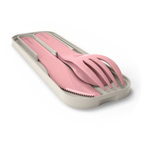 Monbento Sztućce podróżne Pocket Color Pink Blush