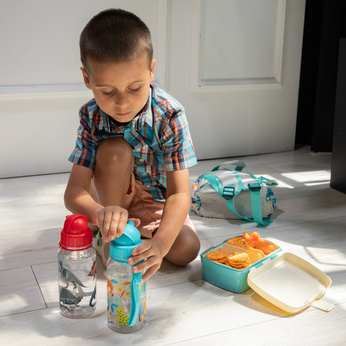 Rex London Bidon ze słomką 500ml Dzikie Zwierzęta