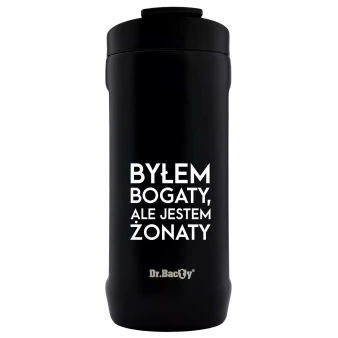 Kubek termiczny Dr.Bacty Notus 360 ml - Dla mężczyzny - czarny