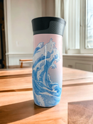 Contigo West Loop 2.0 - Kubek termiczny - 470ml - Summer Waves - Różowy Mat
