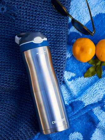 Contigo Ashland Chill - Butelka termiczna - 590ml - Srebrna