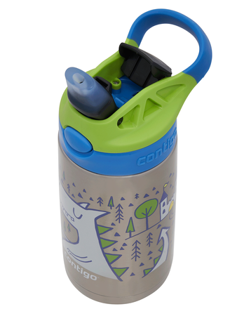 Contigo Easy Clean - Bidon termiczny dla dziecka - 380 ml Zielony Smok
