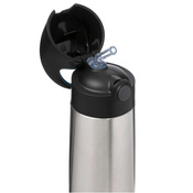 B.box Duży Bidon Termiczny Stalowy ze Słomką 500ml Night Vision