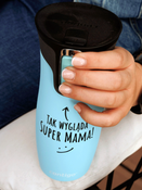 Contigo West Loop 2.0 - Kubek termiczny - 470ml - Tak wygląda super mama - Niebieski