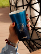 Dr.Bacty Apollo 2.0 - Kubek termiczny na kawę - "Skorpion" - 360 ml - Monaco Blue