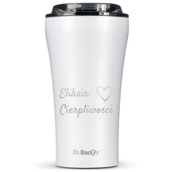 Dr.Bacty Apollo 2.0 - Kubek termiczny na kawę - Eliksir cierpliwości - 360 ml - Glossy White
