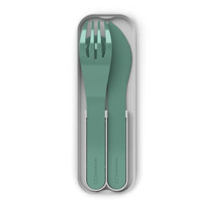 Monbento Sztućce podróżne Pocket Color Green Forest