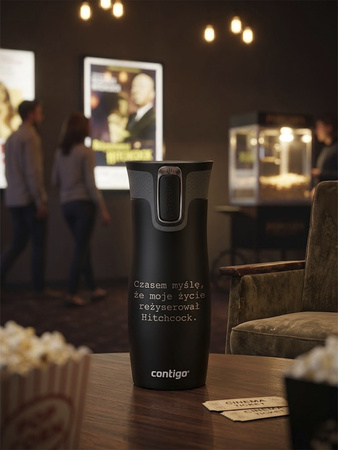 Kubek termiczny Contigo West Loop 2.0 470 ml -Hitchcock - czarny