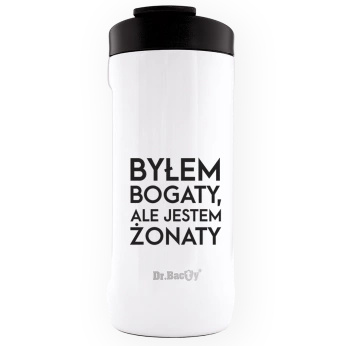 Dr.Bacty Notus - Cooler na puszkę - 360 ml - Dla męża - biały