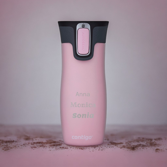 Contigo West Loop - Kubek termiczny z grawerem - 470ml - różowy Mat