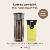 Zestaw kubków termicznych Contigo West Loop 2.0 Latte 470 ml + West Loop Mini Żółty 300 ml