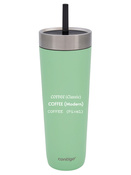 Contigo Luxe Tumbler - Kubek termiczny ze słomką z grawerem - 720ml - Cucumber
