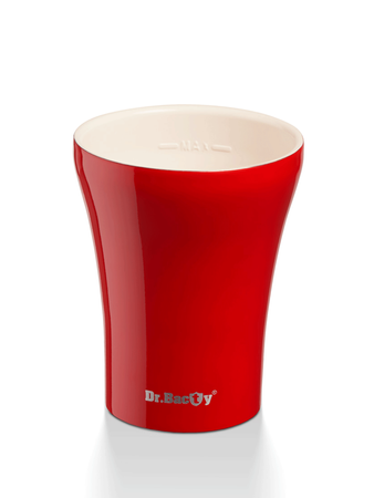 Dr.Bacty Apollo - Kubek termiczny do kawy - 227 ml - czerwony