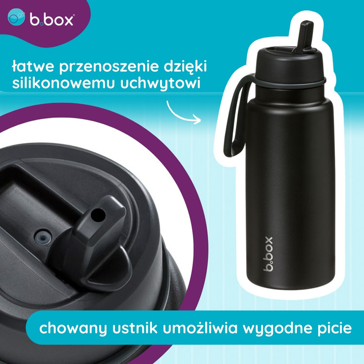 B.Box Butelka termiczna ze składanym ustnikiem – 1l Deep Space