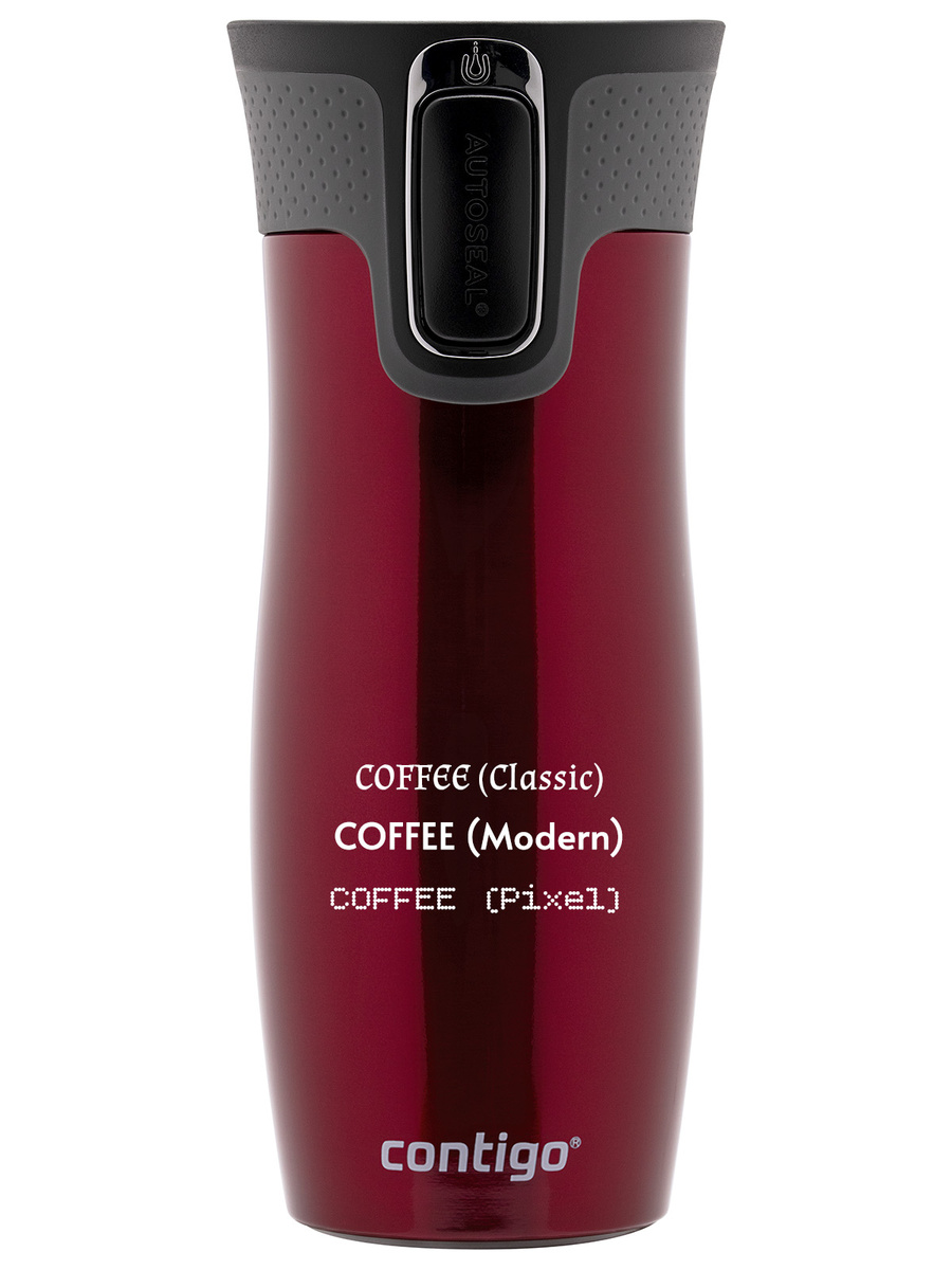 Contigo West Loop 2.0 - Kubek termiczny z grawerem - 470ml - Czerwony