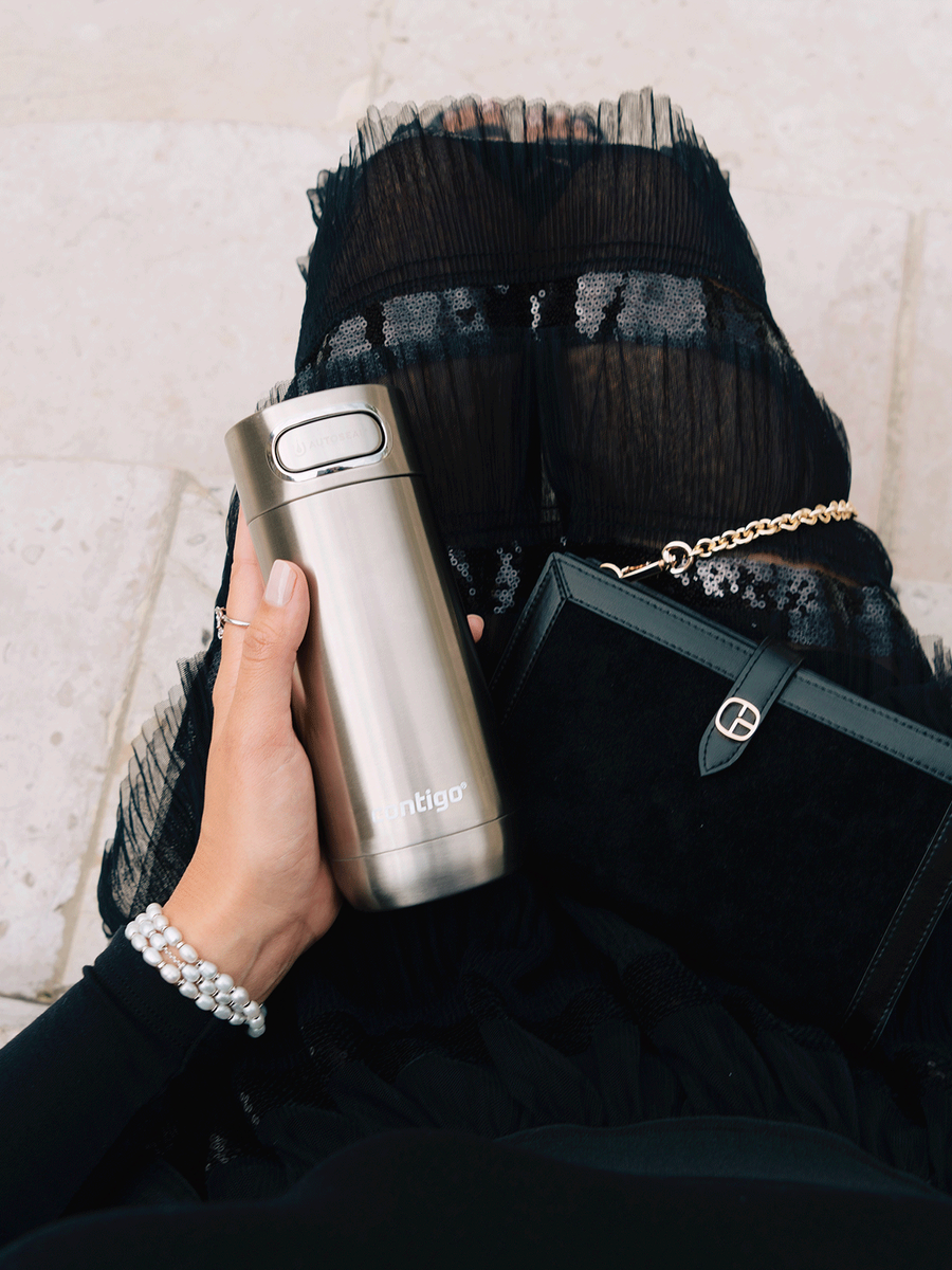 Contigo Luxe Autoseal - Kubek termiczny - 470ml - Stainless Steel - powystawowy