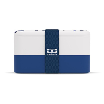 Monbento Lunchbox Bento Original Graphic Leopard Blue